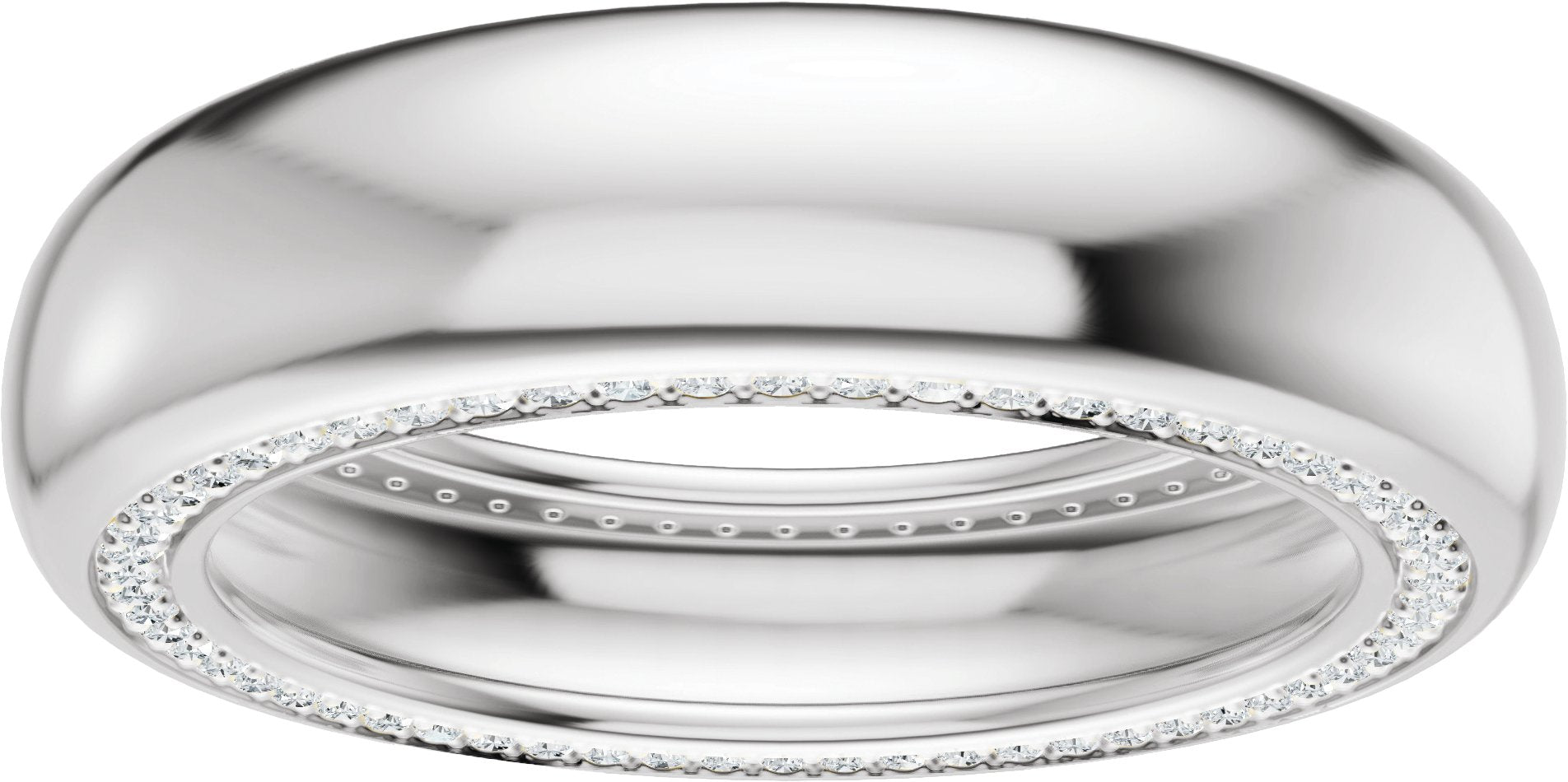 5/8 Ctw Lab-Grown Diamond Band - White Gold - Lab Grown Diamond
