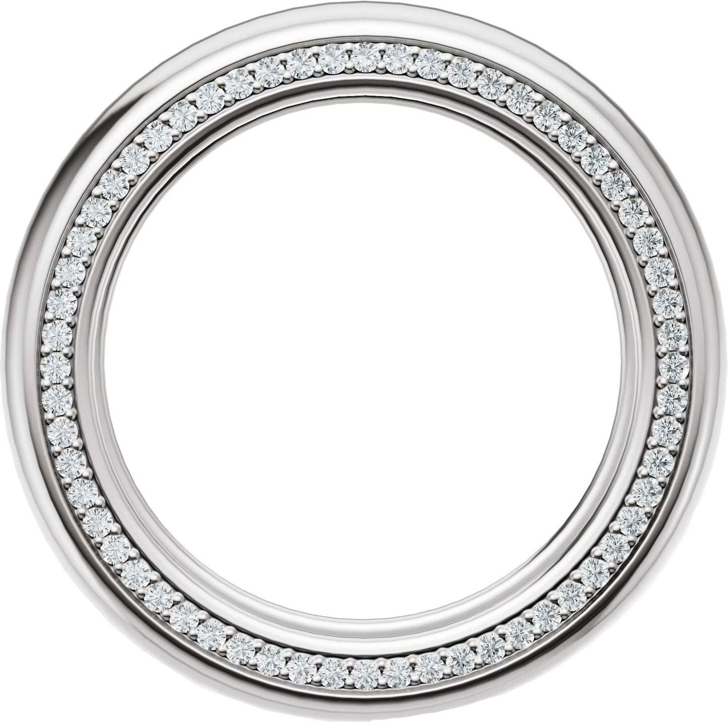 5/8 Ctw Lab-Grown Diamond Band - White Gold - Lab Grown Diamond