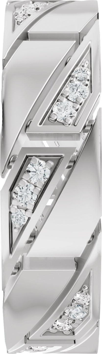 Lab-Grown Diamond Eternity Band - White Gold - Lab Grown Diamond