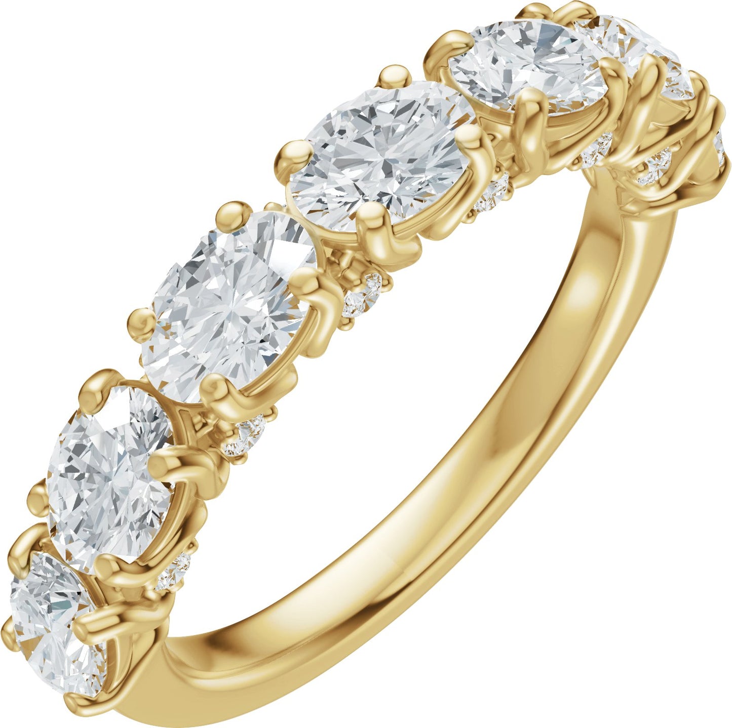1 7/8 Ctw Oval Lab-Grown Diamond Anniversary Band