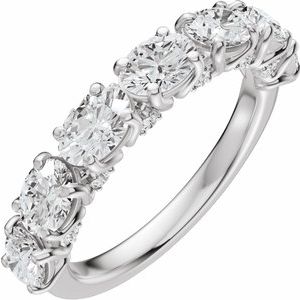 1 7/8 Ctw Oval Lab-Grown Diamond Anniversary Band