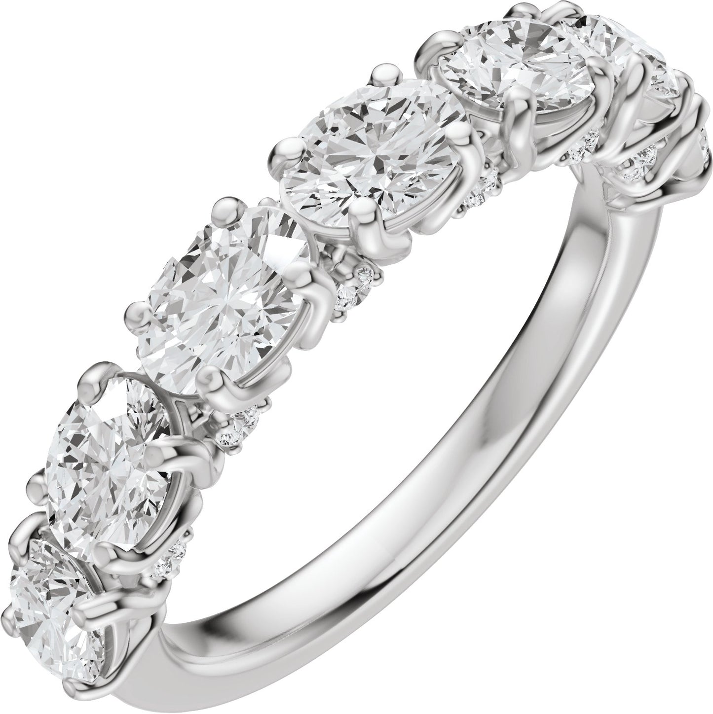 1 7/8 Ctw Oval Lab-Grown Diamond Anniversary Band