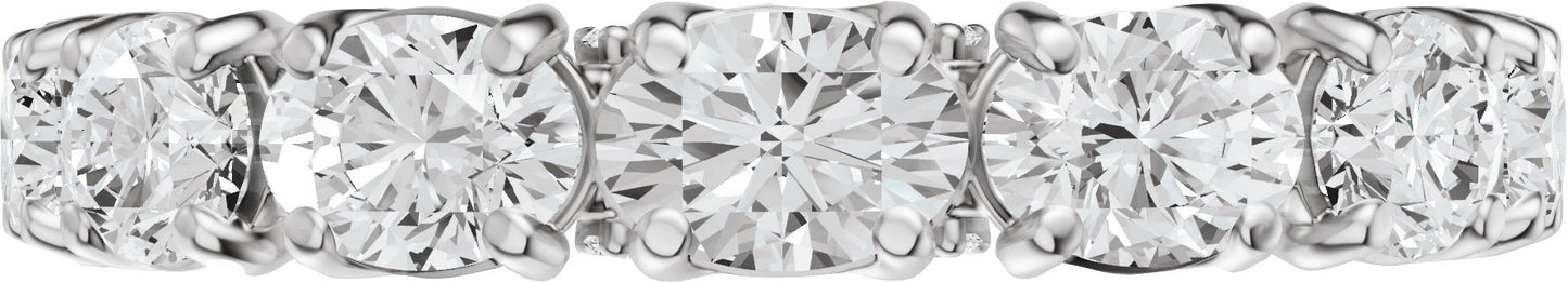 1 7/8 Ctw Oval Lab-Grown Diamond Anniversary Band - White Gold - Lab Grown Diamond