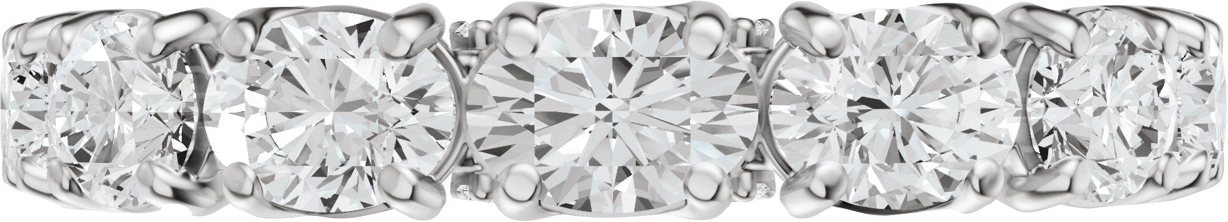1 7/8 Ctw Oval Lab-Grown Diamond Anniversary Band - White Gold - Lab Grown Diamond