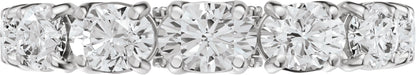 1 7/8 Ctw Oval Lab-Grown Diamond Anniversary Band - White Gold - Lab Grown Diamond