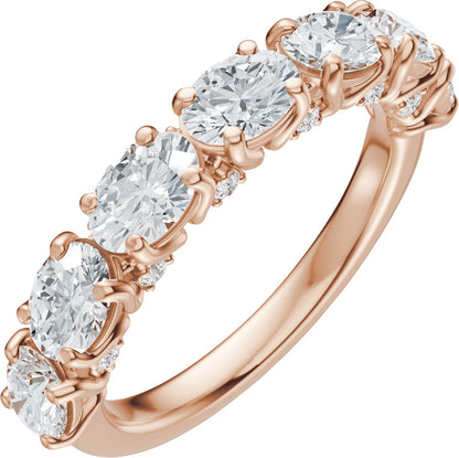 1 7/8 Ctw Oval Lab-Grown Diamond Anniversary Band