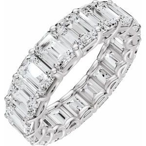 10 5/8 Ctw Emerald Lab-Grown Diamond Low Profile Eternity Band