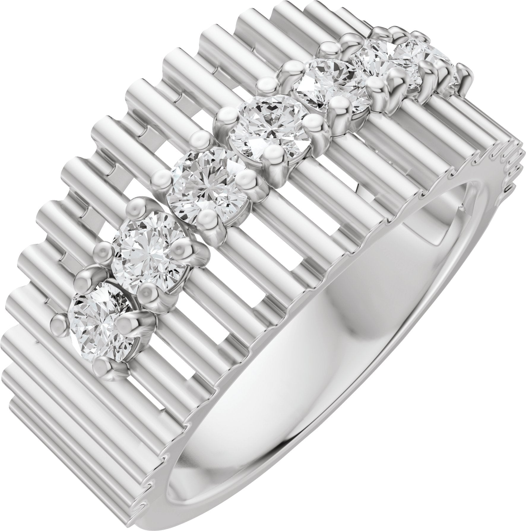 5/8 Ctw Lab-Grown Diamond Anniversary Band - White Gold - Lab Grown Diamond