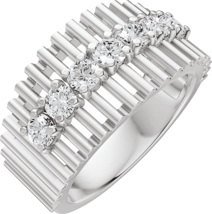 5/8 Ctw Lab-Grown Diamond Anniversary Band - White Gold - Lab Grown Diamond