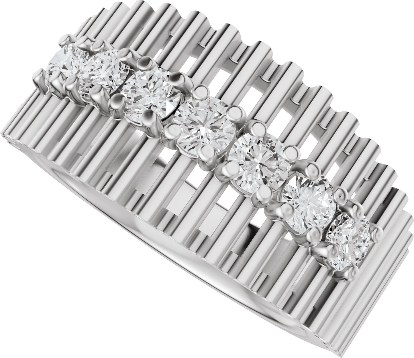 5/8 Ctw Lab-Grown Diamond Anniversary Band - White Gold - Lab Grown Diamond
