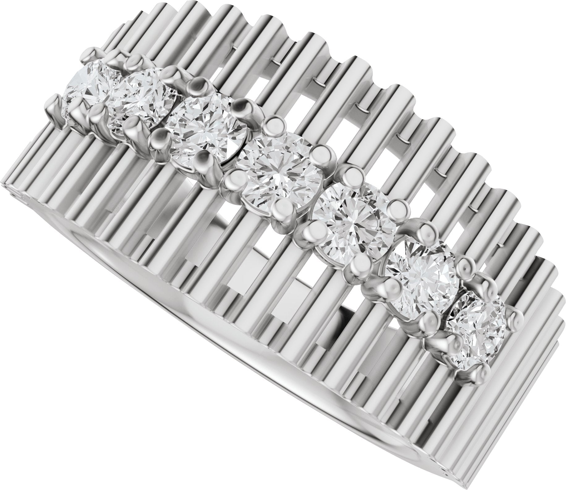 5/8 Ctw Lab-Grown Diamond Anniversary Band - White Gold - Lab Grown Diamond