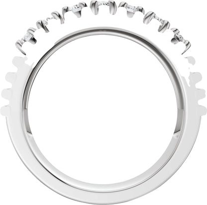5/8 Ctw Lab-Grown Diamond Anniversary Band - White Gold - Lab Grown Diamond