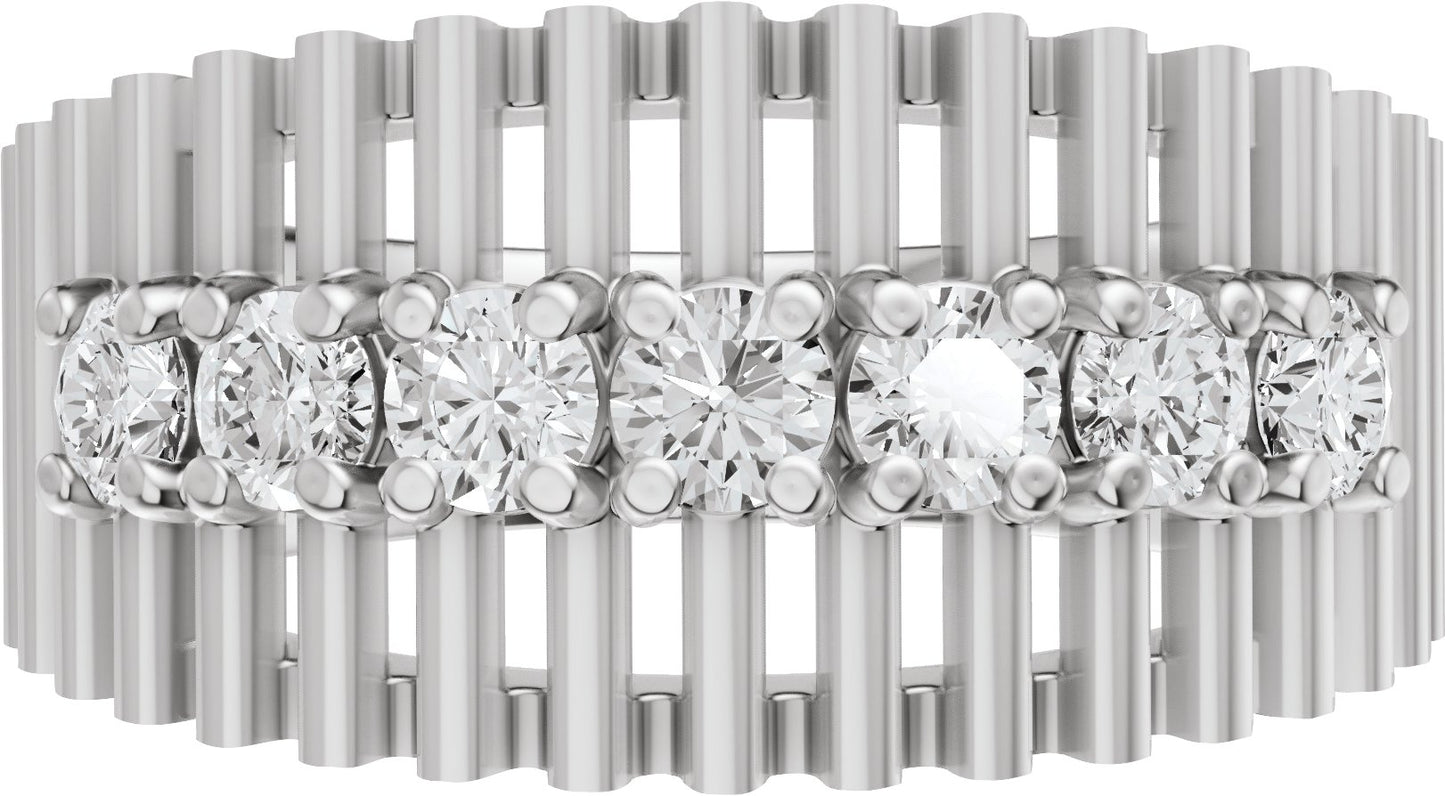 5/8 Ctw Lab-Grown Diamond Anniversary Band - White Gold - Lab Grown Diamond