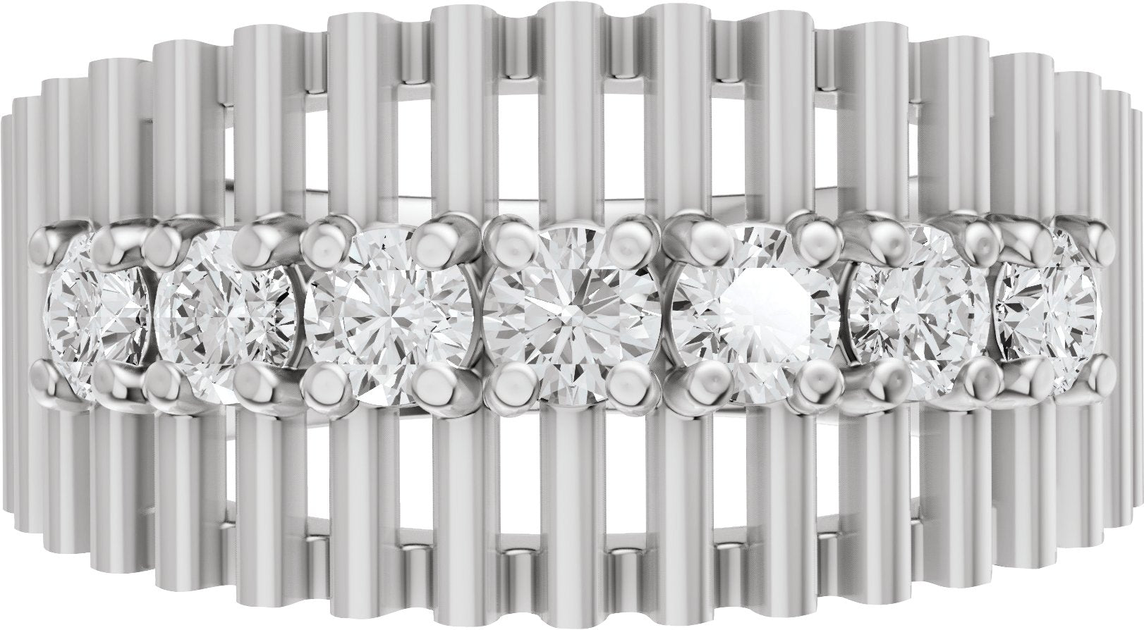 5/8 Ctw Lab-Grown Diamond Anniversary Band - White Gold - Lab Grown Diamond