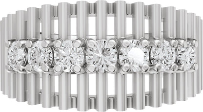 5/8 Ctw Lab-Grown Diamond Anniversary Band - White Gold - Lab Grown Diamond
