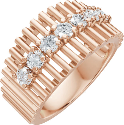 5/8 Ctw Lab-Grown Diamond Anniversary Band