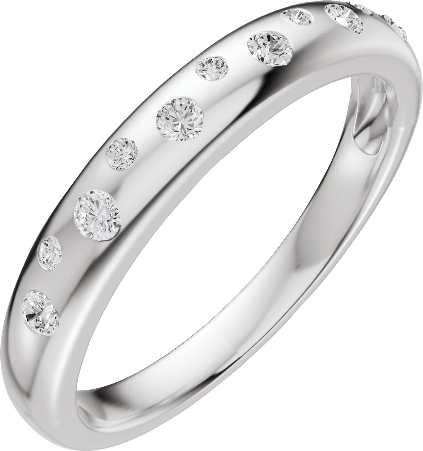 1/5 Ctw Lab-Grown Diamond Anniversary Band - White Gold - Lab Grown Diamond