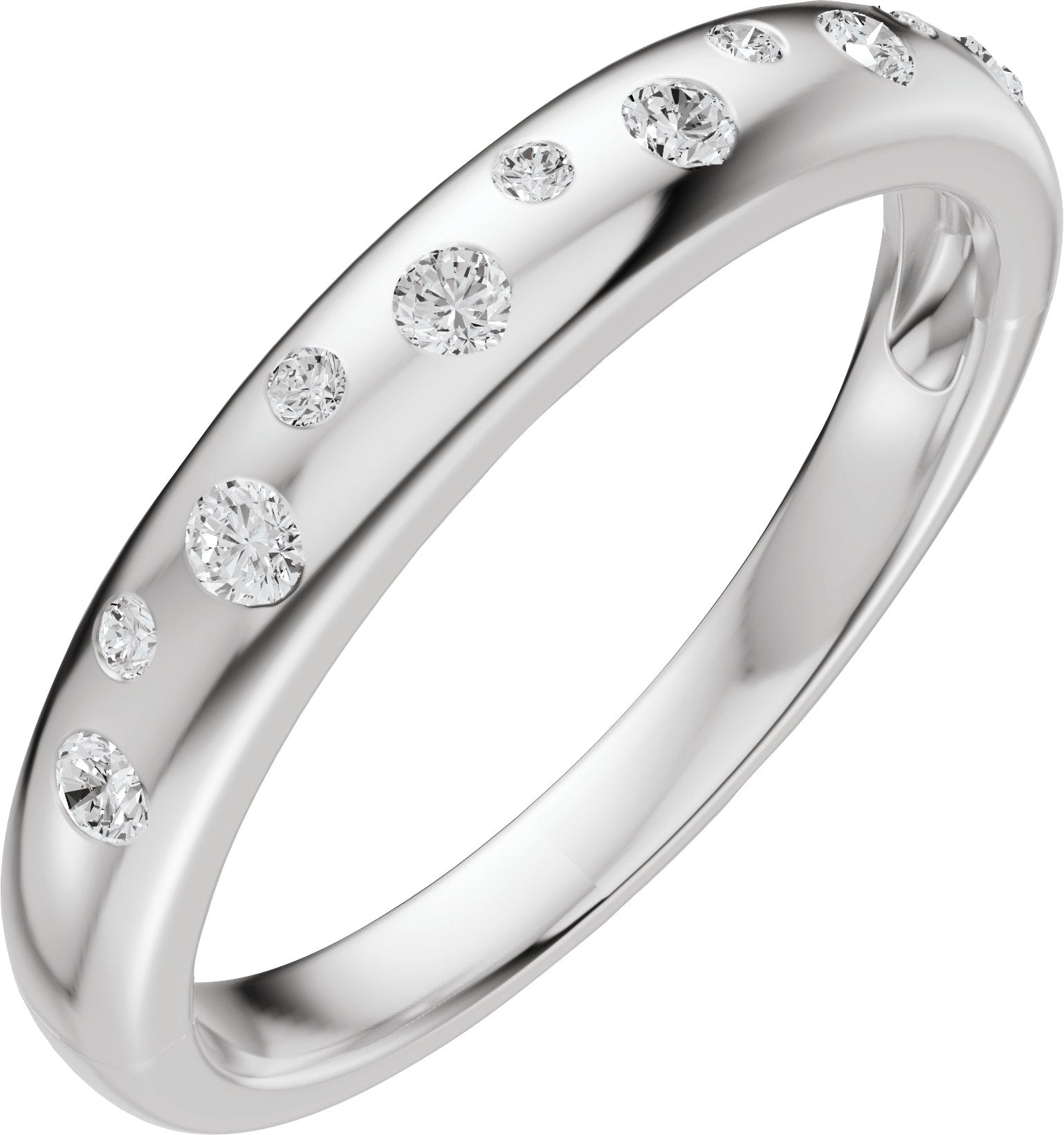1/5 Ctw Lab-Grown Diamond Anniversary Band - White Gold - Lab Grown Diamond