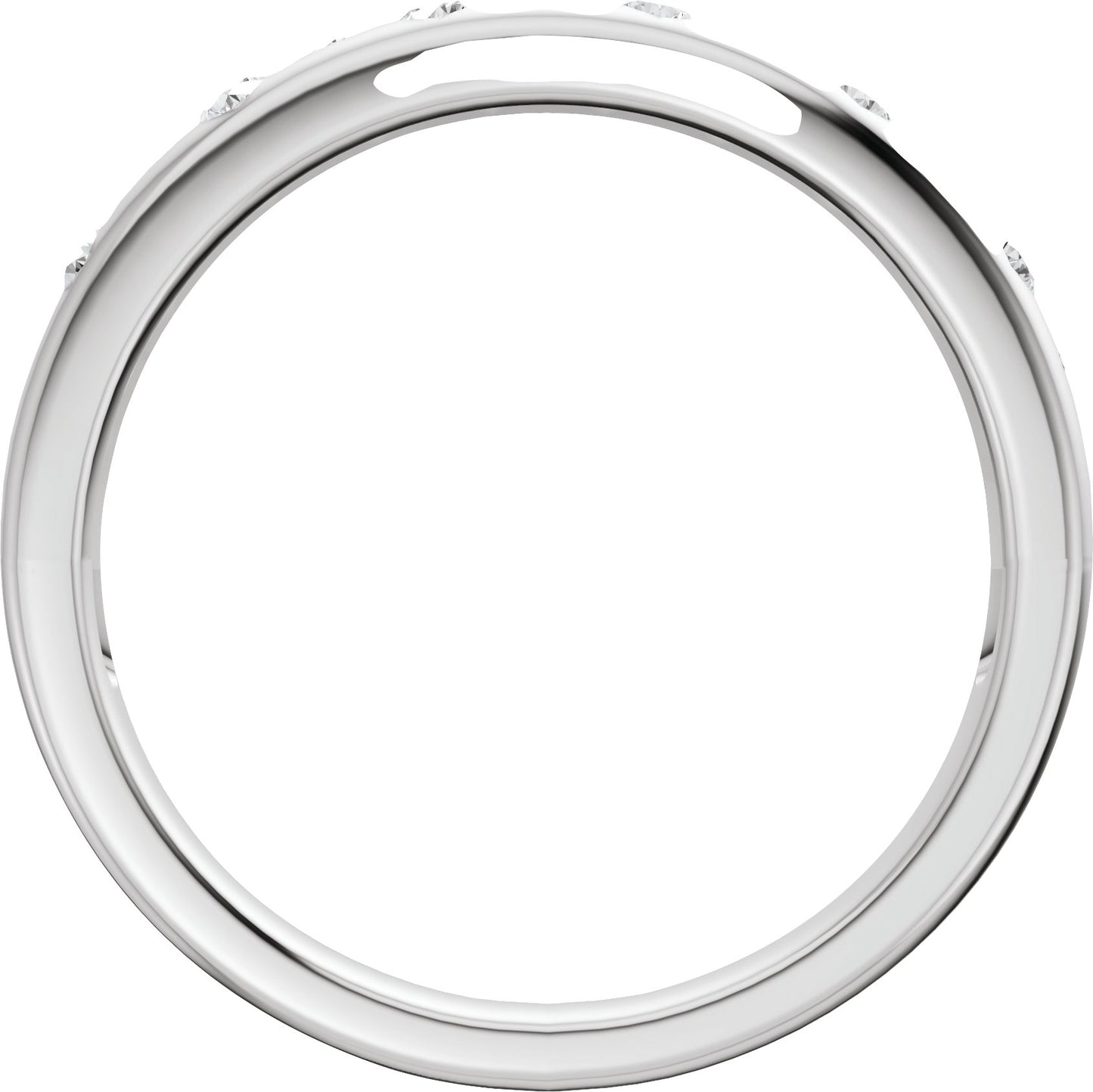 1/5 Ctw Lab-Grown Diamond Anniversary Band - White Gold - Lab Grown Diamond