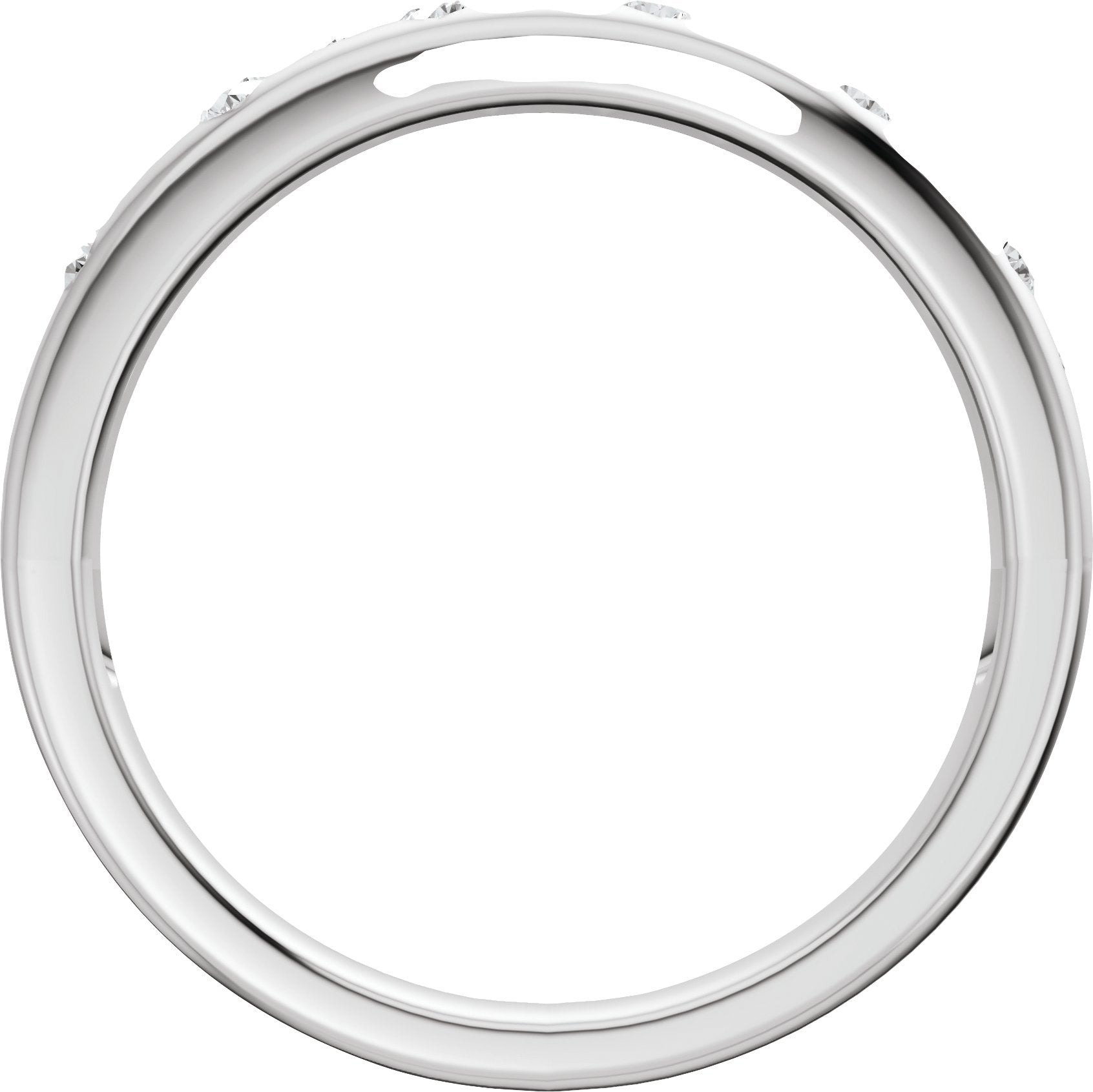 1/5 Ctw Lab-Grown Diamond Anniversary Band - White Gold - Lab Grown Diamond