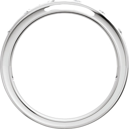 1/5 Ctw Lab-Grown Diamond Anniversary Band - White Gold - Lab Grown Diamond