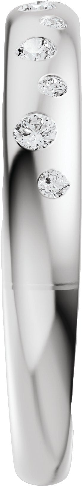 1/5 Ctw Lab-Grown Diamond Anniversary Band - White Gold - Lab Grown Diamond