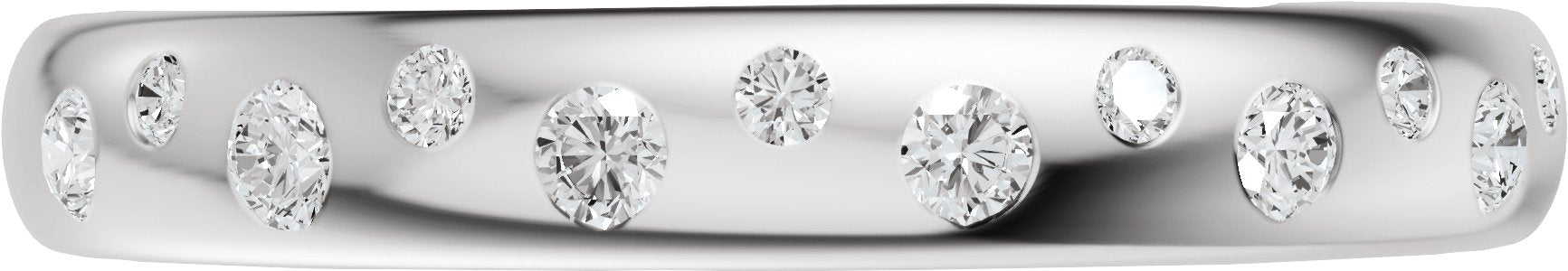 1/5 Ctw Lab-Grown Diamond Anniversary Band - White Gold - Lab Grown Diamond