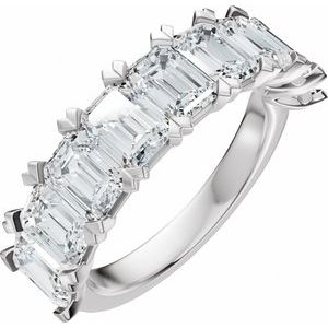 3 5/8 Ctw Emerald Lab-Grown Diamond Low Profile Anniversary Band