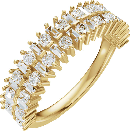 1 Ctw Lab-Grown Diamond Anniversary Band