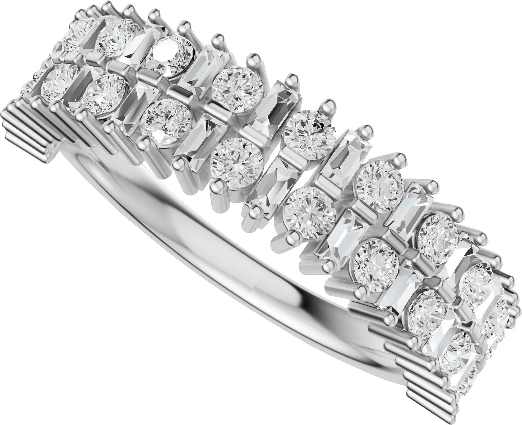 1 Ctw Lab-Grown Diamond Anniversary Band - White Gold - Lab Grown Diamond