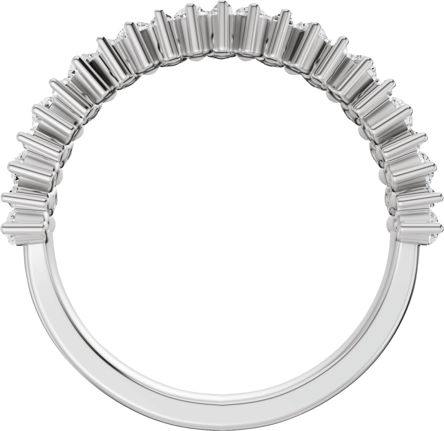 1 Ctw Lab-Grown Diamond Anniversary Band - White Gold - Lab Grown Diamond