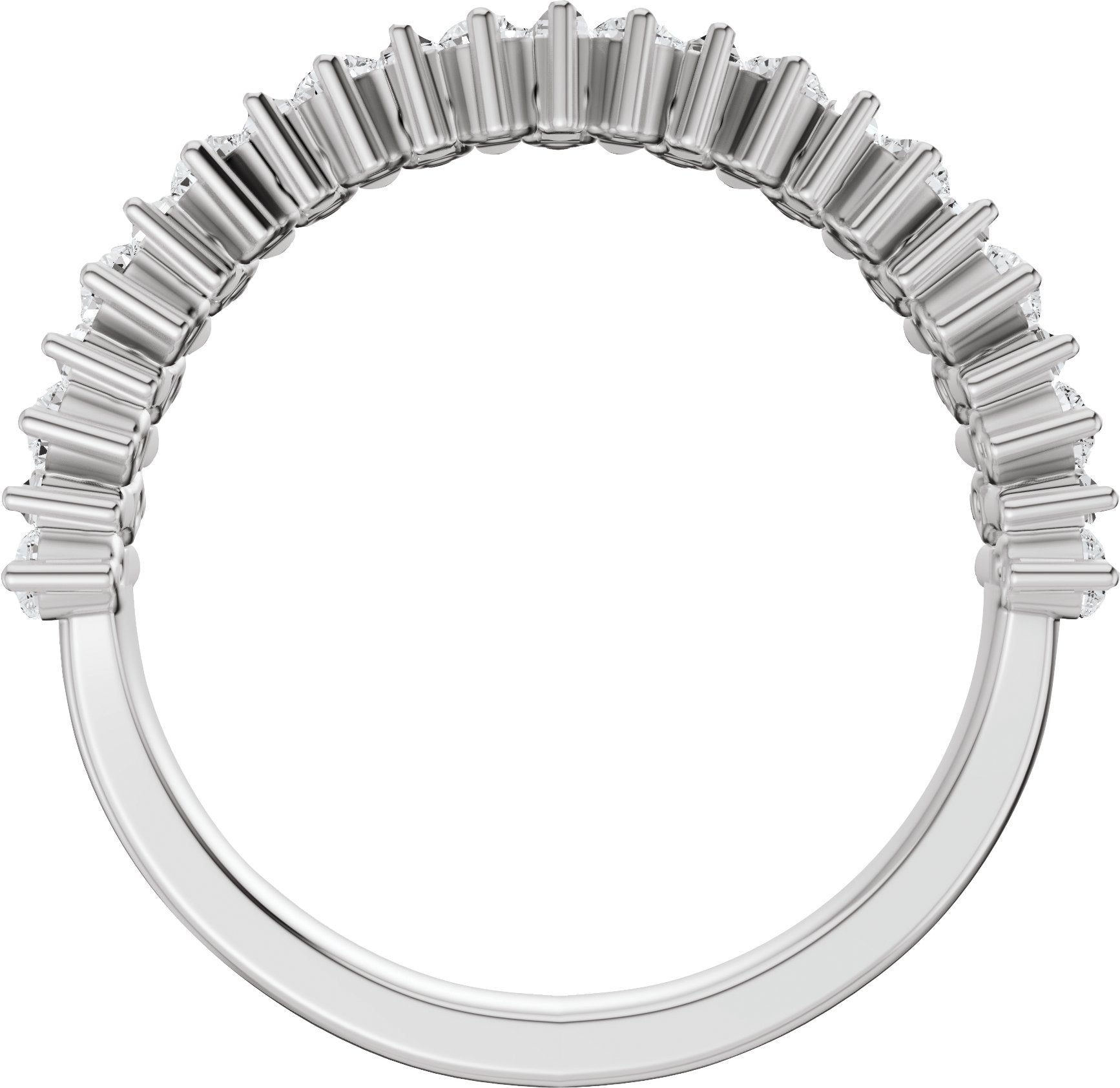1 Ctw Lab-Grown Diamond Anniversary Band - White Gold - Lab Grown Diamond