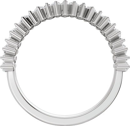 1 Ctw Lab-Grown Diamond Anniversary Band - White Gold - Lab Grown Diamond