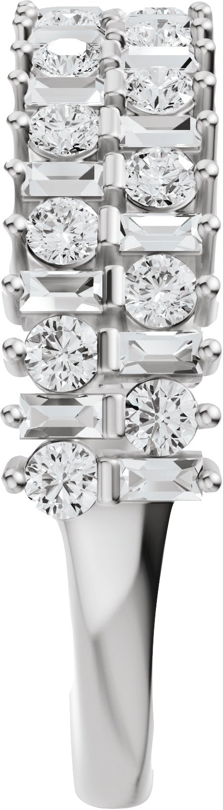 1 Ctw Lab-Grown Diamond Anniversary Band - White Gold - Lab Grown Diamond