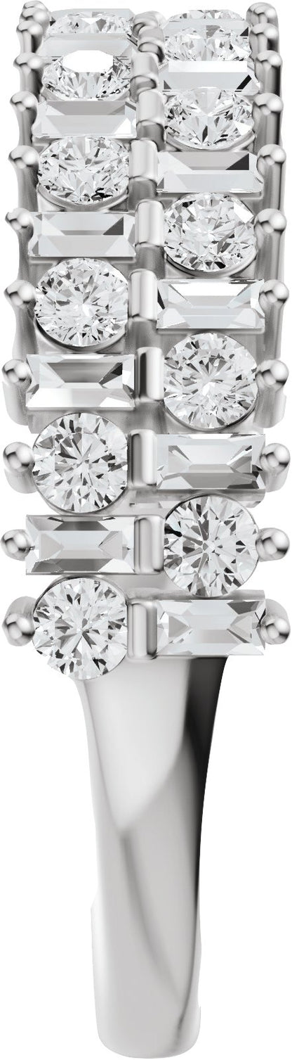 1 Ctw Lab-Grown Diamond Anniversary Band - White Gold - Lab Grown Diamond