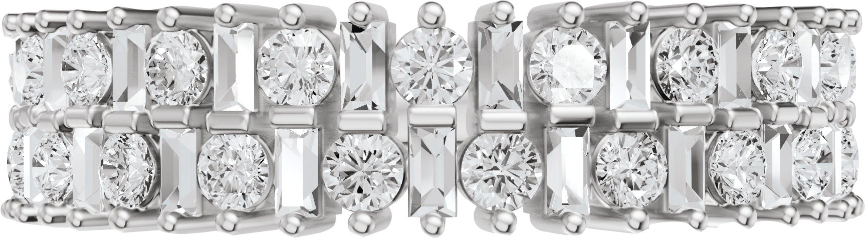 1 Ctw Lab-Grown Diamond Anniversary Band - White Gold - Lab Grown Diamond
