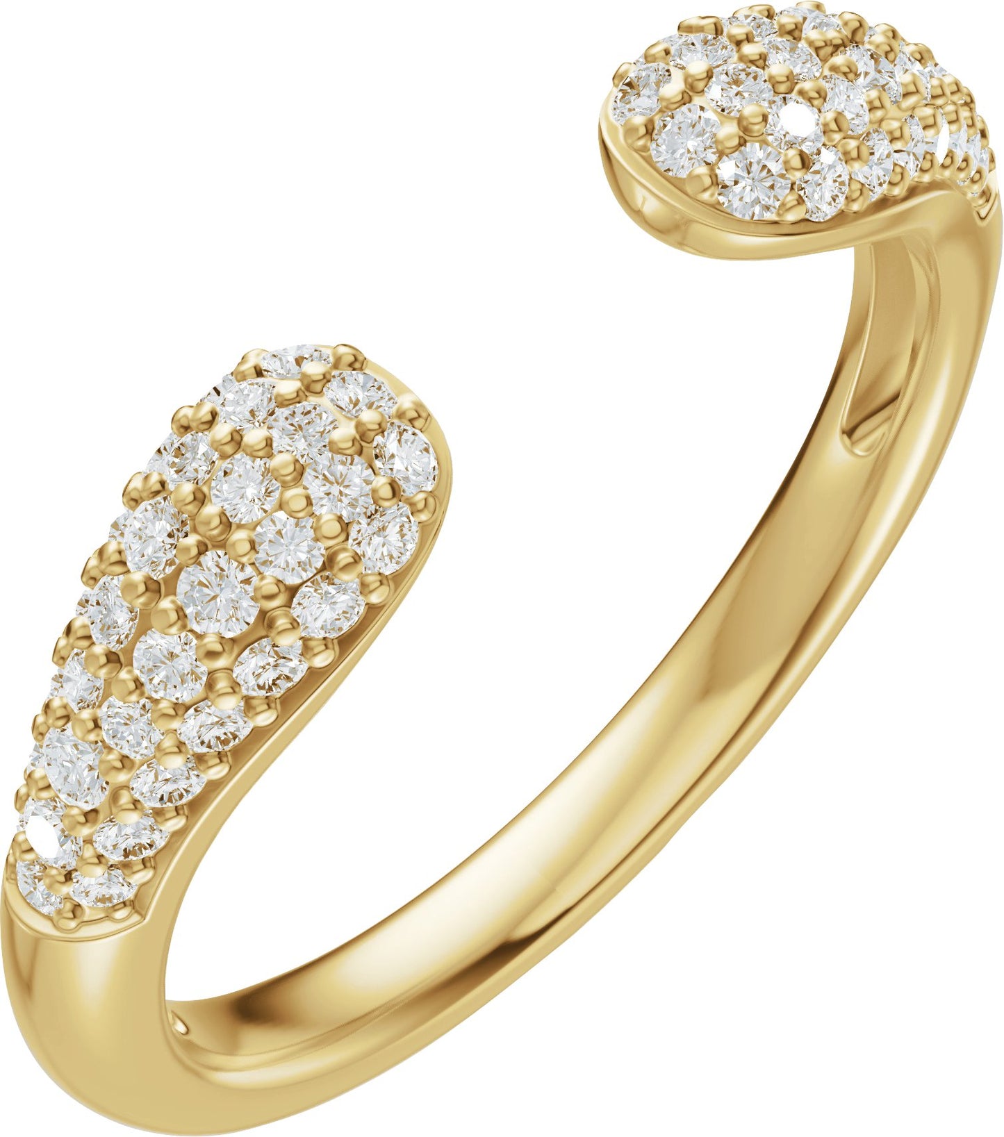 1/3 Ctw Lab-Grown Diamond Open Band