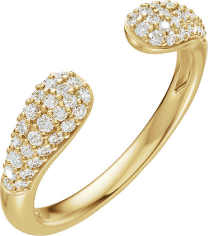 1/3 Ctw Lab-Grown Diamond Open Band
