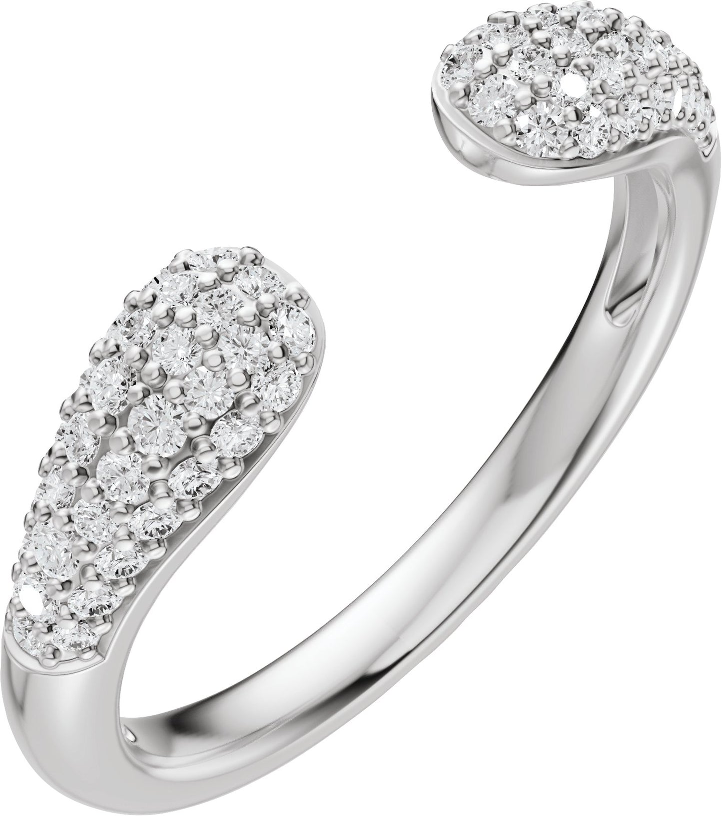 1/3 Ctw Lab-Grown Diamond Open Band