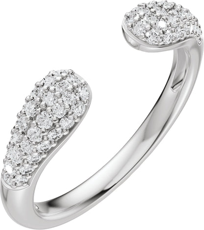 1/3 Ctw Lab-Grown Diamond Open Band