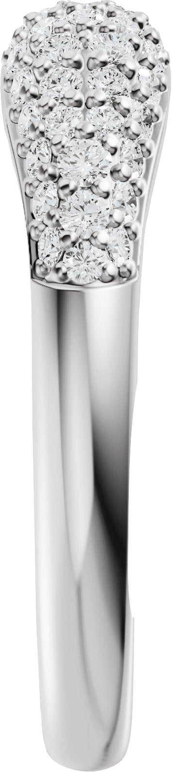 1/3 Ctw Lab-Grown Diamond Open Band - White Gold - Lab Grown Diamond