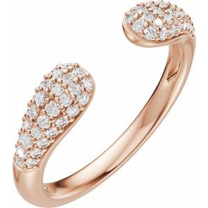 1/3 Ctw Lab-Grown Diamond Open Band