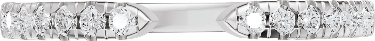 1/6 Ctw Lab-Grown Diamond Open Band - White Gold - Lab Grown Diamond