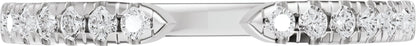 1/6 Ctw Lab-Grown Diamond Open Band - White Gold - Lab Grown Diamond