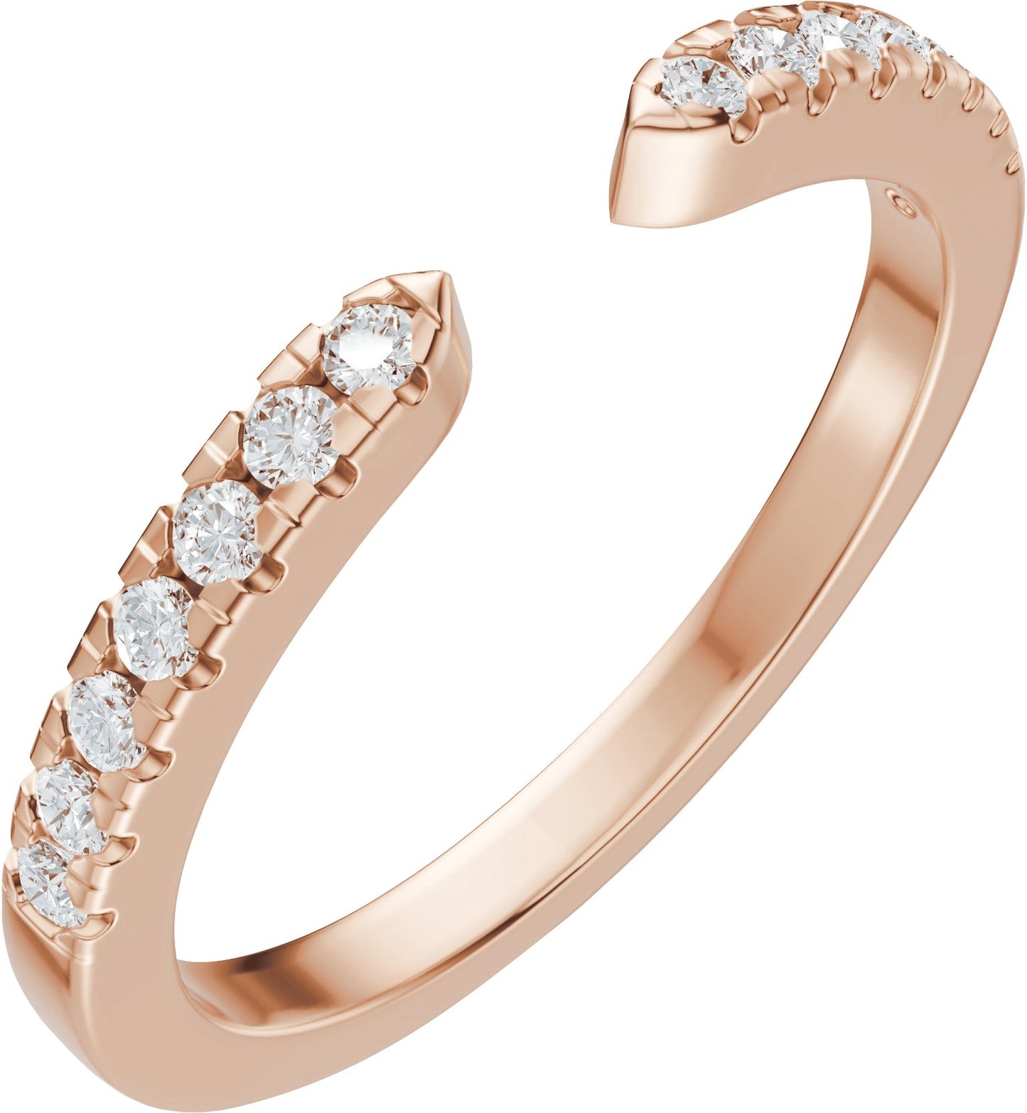 1/6 Ctw Lab-Grown Diamond Open Band