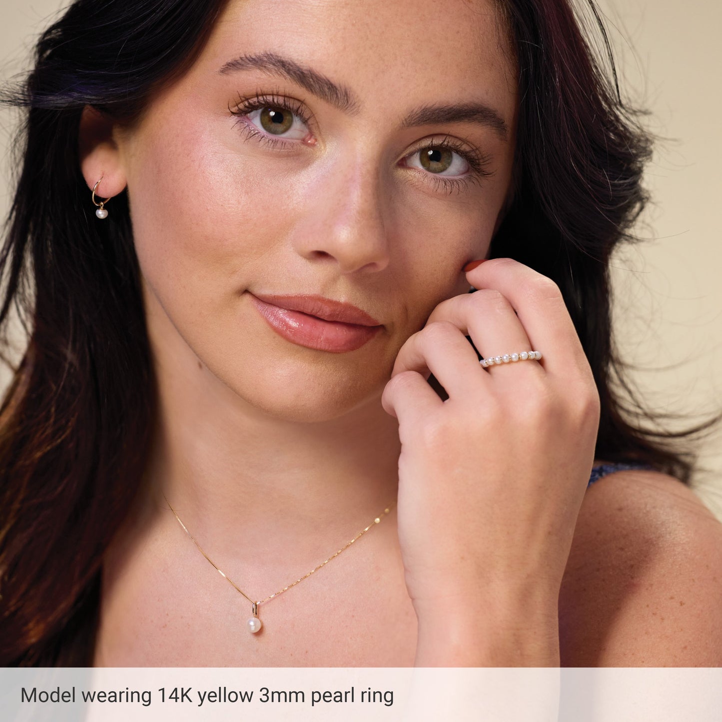 Cultured White Freshwater Pearl - Rose Gold