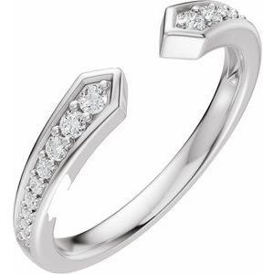 1/5 Ctw Lab-Grown Diamond Open Band