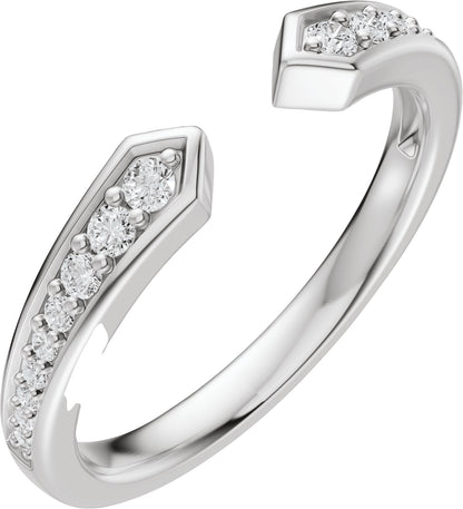1/5 Ctw Lab-Grown Diamond Open Band