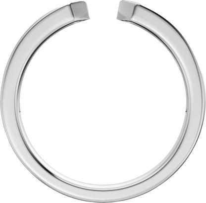 1/5 Ctw Lab-Grown Diamond Open Band - White Gold - Lab Grown Diamond