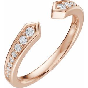 1/5 Ctw Lab-Grown Diamond Open Band